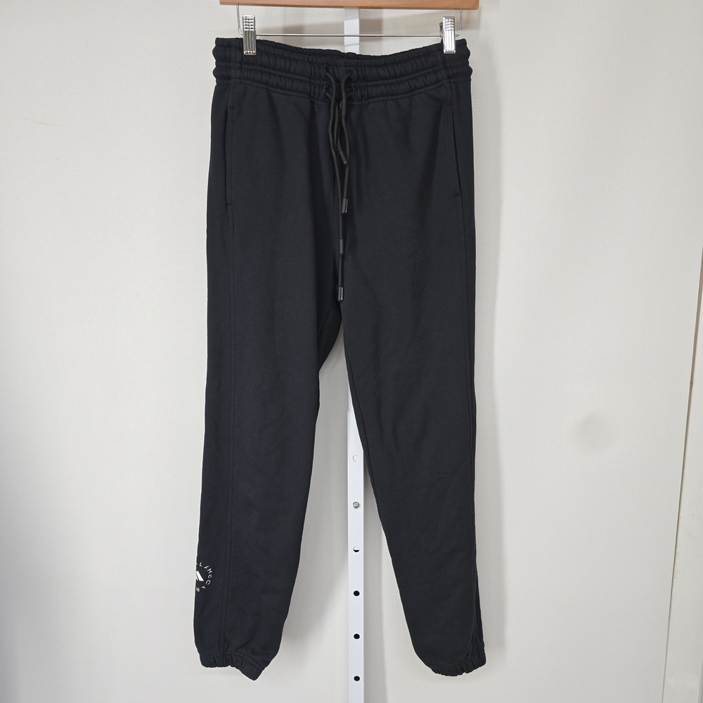 Adidas by Stella McCartney Women Black Logo Joggers Sweatpants Small H59969
